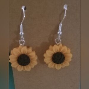 Sunflower Dangle Earrings